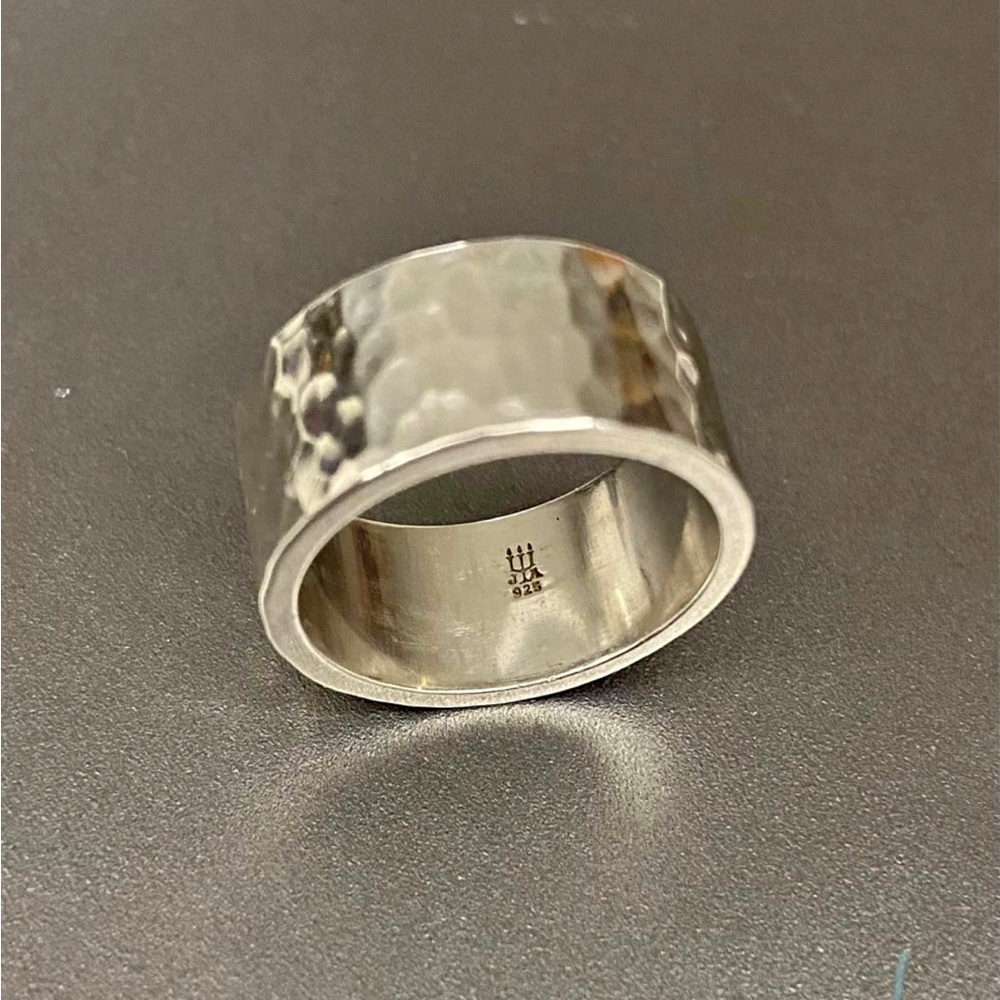 James Avery Silver Hammered Statement Ring - image 4